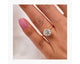 Celin set - Round Cut 4.30 Carat Diamond Engagement Ring