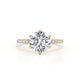 Merisadin Pave Diamond Engagement Ring, Yellow Gold 18K