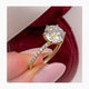 Merisadin Pave Diamond Engagement Ring, Yellow Gold 18K