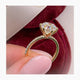 Merisadin Pave Diamond Engagement Ring, Yellow Gold 18K