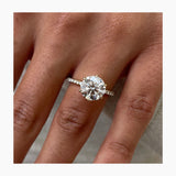 Merisadin Pave Diamond Engagement Ring, Yellow Gold 18K