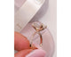 Molan Pave Diamond Engagement Ring, Rose Gold 18K
