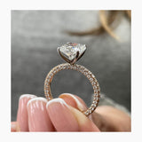 Aila Engagement Ring 4 Carat Yellow Gold