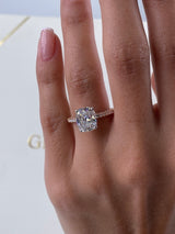 Aila Engagement Ring 4 Carat Yellow Gold