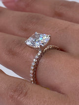 Aila Engagement Ring 4 Carat Yellow Gold