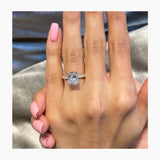 Aila Engagement Ring 4 Carat Yellow Gold