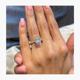 Aila Engagement Ring 4 Carat Yellow Gold