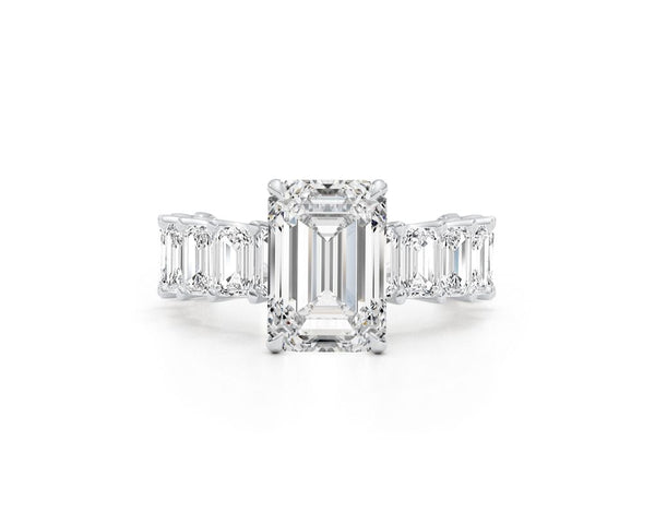 Alexia - Emerald Cut 5.35 Carat Diamond Engagement Ring