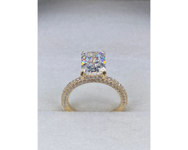 Artemis - Radiant Cut 3 Carat Diamond Engagement Ring