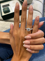 Avalynn Engagement Ring 4 Carat White Gold