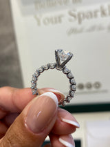 Avalynn Engagement Ring 4 Carat White Gold