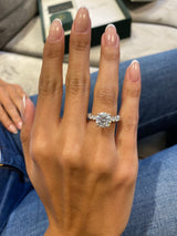 Avalynn Engagement Ring 4 Carat White Gold