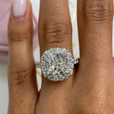 Lona Engagement Ring, White Gold 18K