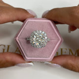 Lona Engagement Ring, White Gold 18K