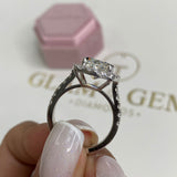 Lona Engagement Ring, White Gold 18K