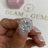 Lona Engagement Ring, White Gold 18K