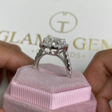 Lona Engagement Ring, White Gold 18K