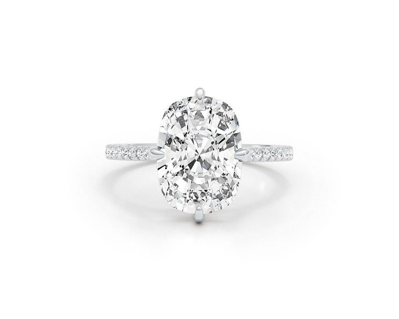 Goldie - Cushion Cut 4.35 Carat Diamond Engagement Ring