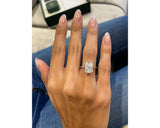 Marisol - Radiant Cut 4 Carat Diamond Engagement Ring