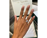 Marisol - Radiant Cut 4 Carat Diamond Engagement Ring