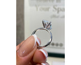 Marisol - Radiant Cut 4 Carat Diamond Engagement Ring