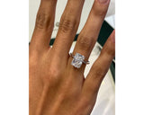 Marisol - Radiant Cut 4 Carat Diamond Engagement Ring