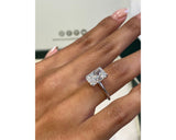 Marisol - Radiant Cut 4 Carat Diamond Engagement Ring