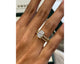 Molan Set - Radiant Cut 3 Carat Diamond Engagement Ring