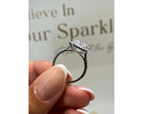Angelique - Radiant Cut 4.45 Carat Diamond Engagement Ring