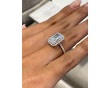 Angelique - Radiant Cut 4.45 Carat Diamond Engagement Ring