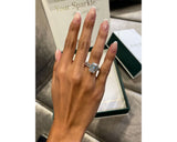 Valery - Emerald Cut 8 Carat Diamond Engagement Ring