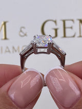 Giana Engagement Ring 3.65 Carat White Gold