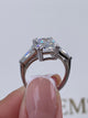 Giana Engagement Ring 3.65 Carat White Gold