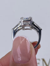 Giana Engagement Ring 3.65 Carat White Gold