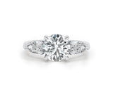 Mishel - Round Cut 3.35 Carat Diamond Engagement Ring