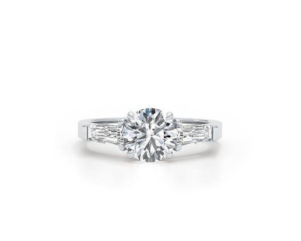 Charley - Round Cut 1.46 Carat Diamond Engagement Ring