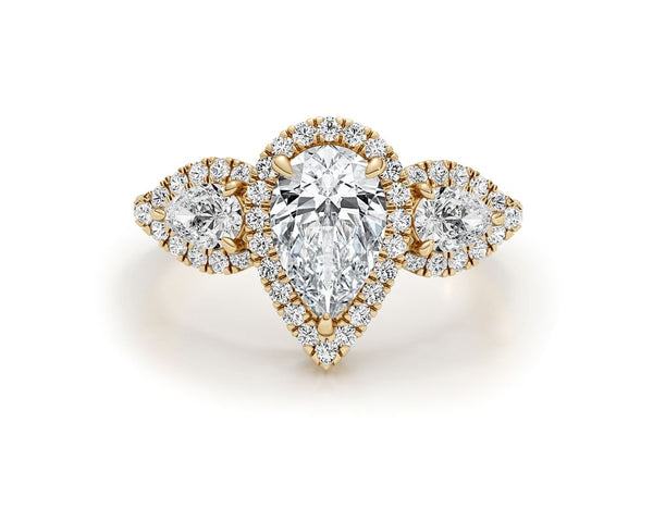 adele - Pear Cut 3.11 Carat Diamond Engagement Ring