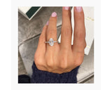 Alanna - Oval Cut 3.50 Carat Diamond Engagement Ring