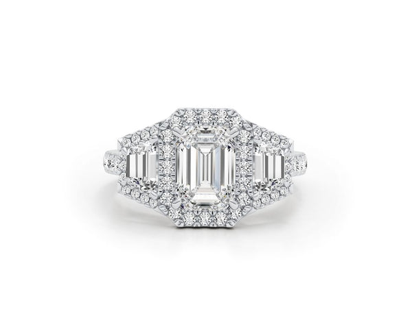 alin - Emerald Cut 2.50 Carat Diamond Engagement Ring