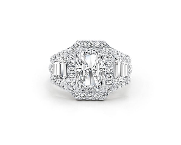 Anais - Radiant Cut 4.23 Carat Diamond Engagement Ring