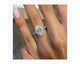 Liya Halo Diamond Engagement Ring, White Gold 18K
