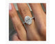 Liya Halo Diamond Engagement Ring, White Gold 18K