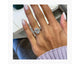 Liya Halo Diamond Engagement Ring, White Gold 18K