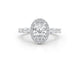 Liya Halo Diamond Engagement Ring, White Gold 18K