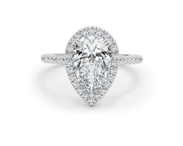 Natalie - Pear Cut 2.97 Carat Diamond Engagement Ring