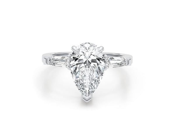 Pris - Pear Cut 2.45 Carat Diamond Engagement Ring