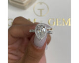 Tina - Pear Cut 3.26 Carat Diamond Engagement Ring