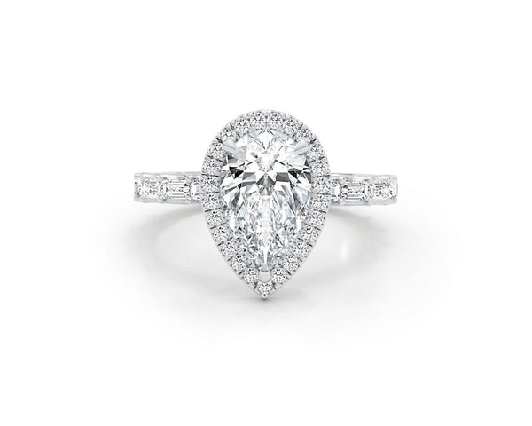 Tina - Pear Cut 3.26 Carat Diamond Engagement Ring