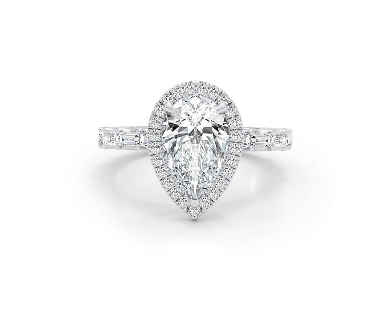 Tina - Pear Cut 3.26 Carat Diamond Engagement Ring