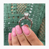 Alia Engagement Ring 3.70 Carat White Gold